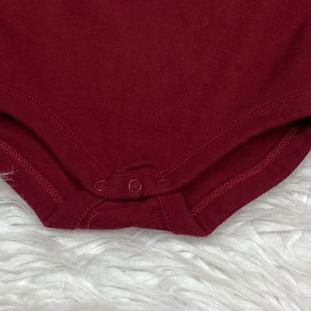 Gymboree Bodysuit 3-6 Months Red Plaid Bow Christmas Holiday Traditions